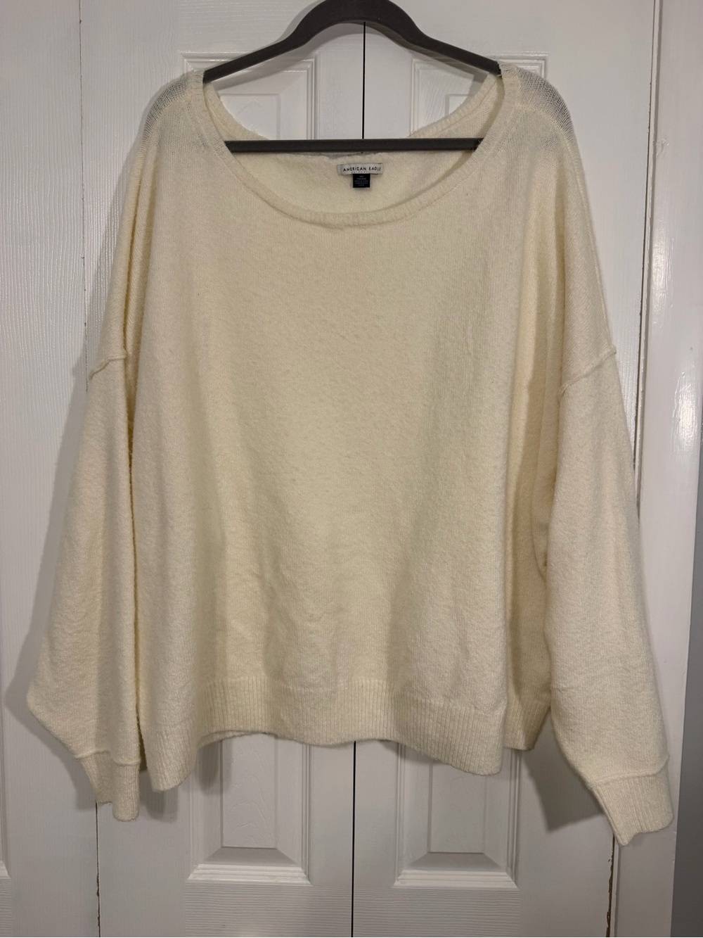 American Eagle Oversized Sweater XXL Ivory